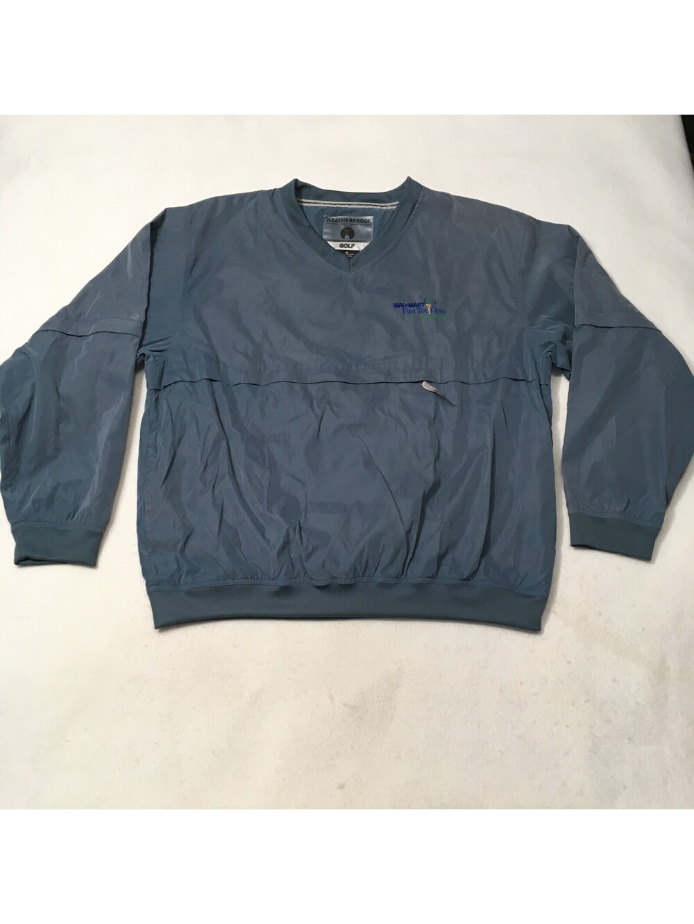 Weatherproof Men’s Golf Pullover BLUE Water Repellent Wind Resistant Jacket